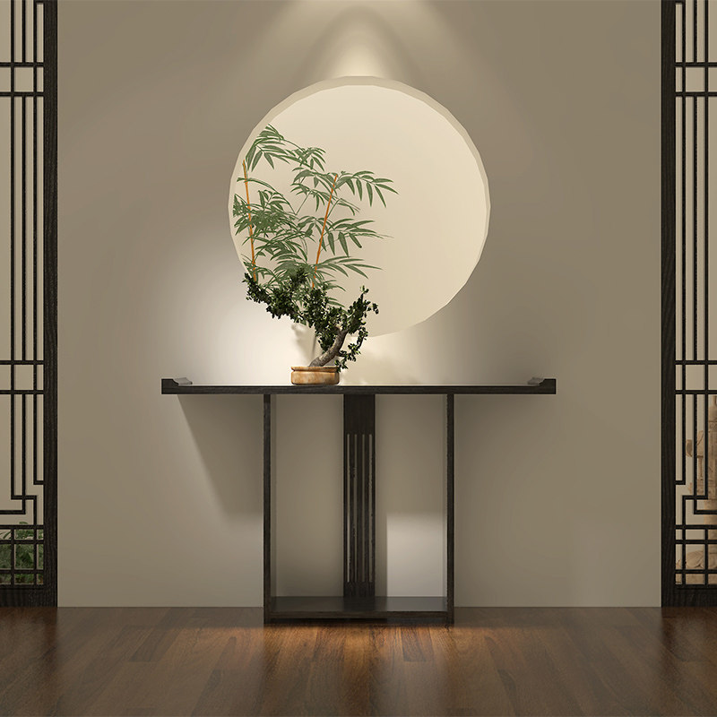 New Chinese style porch table modern minimalist light luxury solid wood end view table entry porch table corridor aisle decorative cabinet
