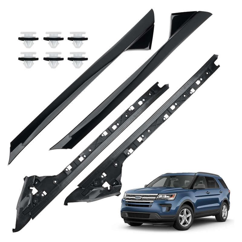 Suitable for 11-19 Explorer Models, Front Exterior Panel, Front Windshield Trim, Front Pillar Trim, A-Pillar Trim