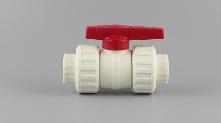 Carrier ppr double-lived plastic valve Dual active plastic ball valve Live reception valve 1 inch DN40 DN50