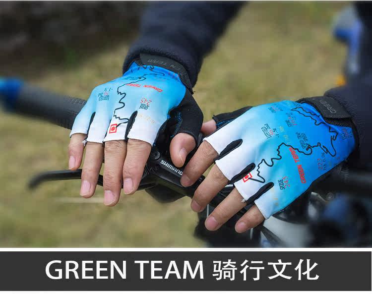 Gants de cyclisme mixte GREEN TEAM - Ref 2247253 Image 13