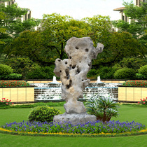 Hangzhou natural view stone manufacturer wholesale Taihu stone lawn dotted with stone ornamental stone grottoes T183