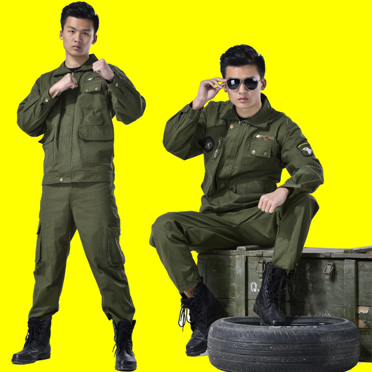 Work clothes suit men's labor conserved autumn and winter pure cotton anti-wear and abrasion resistant clothes labor site electric welding steam repairing tooling