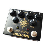 Sun face electric guitar effects Analogman King of Tone overload monolithic GOD reengraved