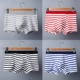 Đồ lót nam 4 cotton nam boxer cotton thấm hút mồ hôi thanh niên trung eo thể thao boxer thủy triều phiên bản Hàn Quốc