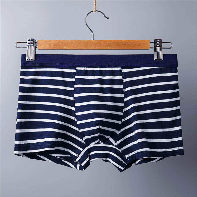 Đồ lót nam Quần đùi nam Cotton thoáng khí Thanh niên mồ hôi 100% Cotton Thoải mái Quần short sinh viên bốn góc quần lót bé gái