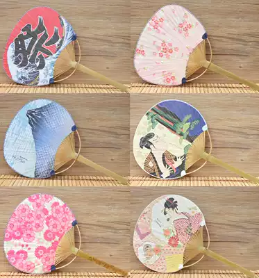 Japanese wind fan Japanese cherry blossom paper fan Ukiyo-e figure fan Japanese folk craft festival fan