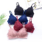 womens đồ lót ren ringless tam giác tách tụ tập phụ nữ trẻ sexy về thu phù hợp với áo ngực vú mỏng.