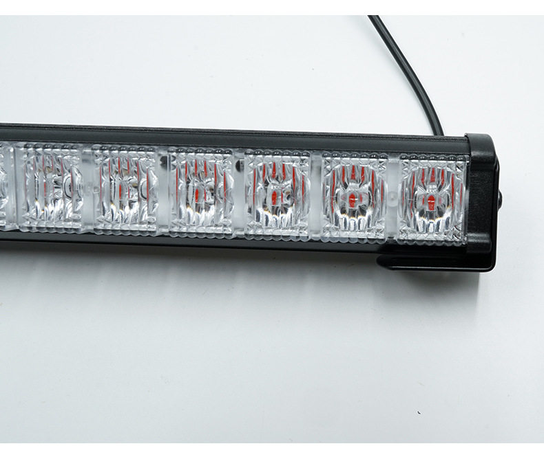строб 超亮led爆闪灯长排车顶救援警示灯12v/24v推车双面红蓝频闪灯尾灯