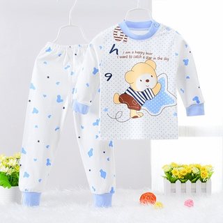 新款儿童纯棉秋衣套装婴儿衣服宝宝内衣套装全棉0-5岁春秋款男女