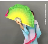 Шелковый двусторонний двухцветный танцующий жасминовый чай для танцевального шоу, градиент