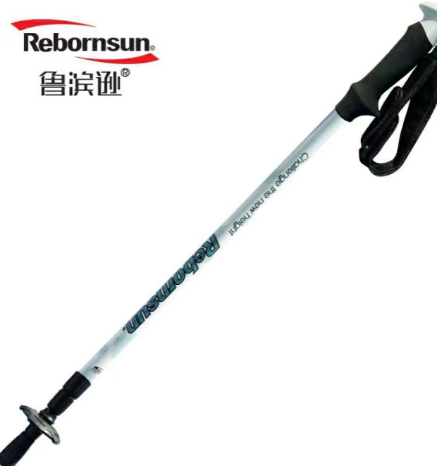 Robinson trekking cực 80% carbon nạng bay lông Ngoài trời 3 phần gậy đi bộ siêu dài / nạng / gậy cũ - Gậy / gậy