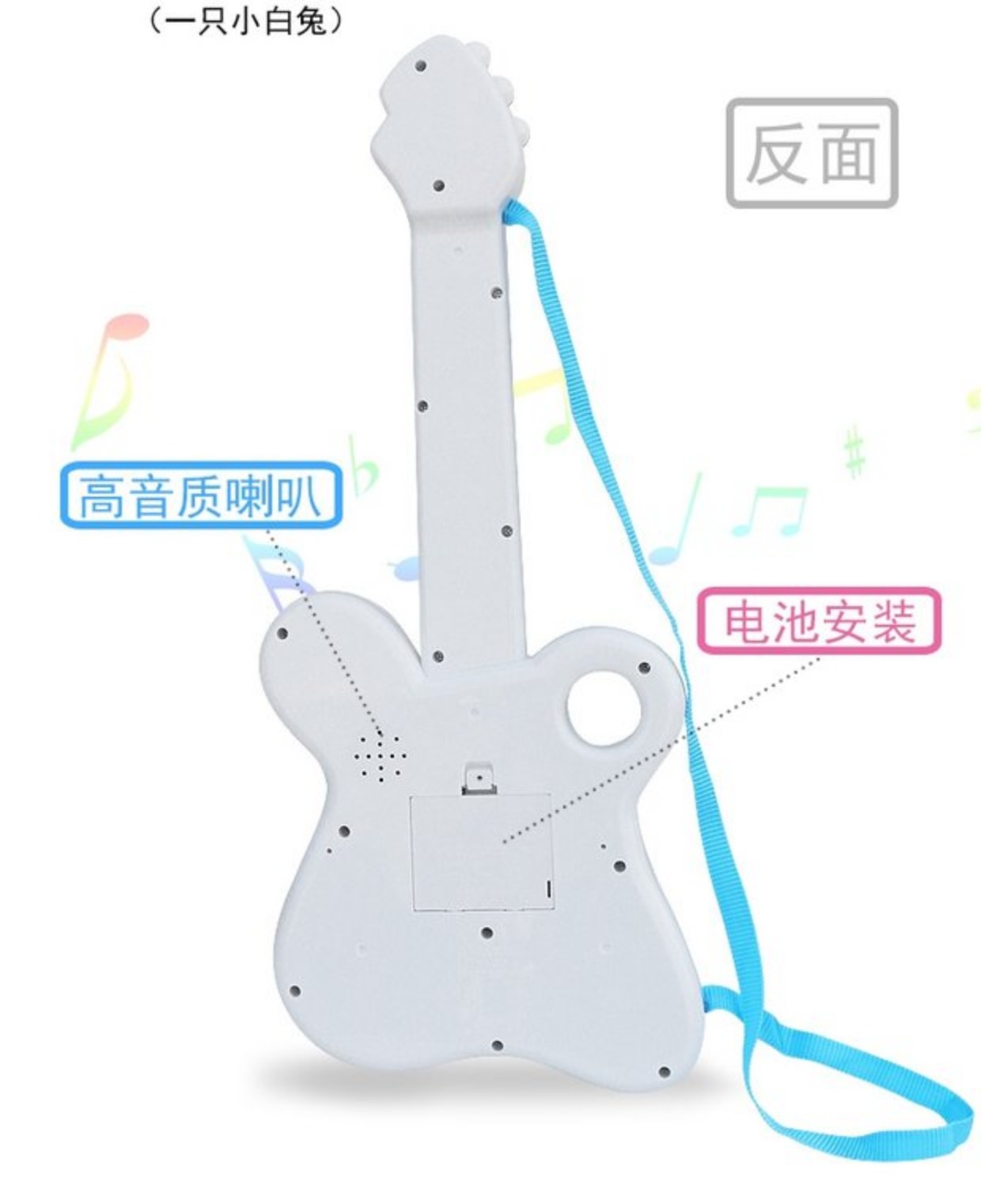 Trẻ em âm nhạc phim hoạt hình guitar bé bàn phím mô phỏng guitar giáo dục sớm câu đố đồ chơi âm nhạc 0-1-3 tuổi thiết bị mầm non