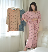 Plus hypertrophy pregnant woman 70% sleeve Modale pyjamas womens spring and summer thin section Fat MM200 catty clothes for two sets