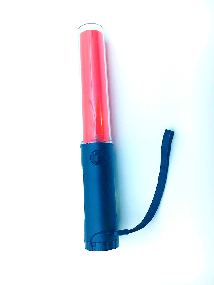 Factory direct sales 26CM traffic baton fluorescent stick multi-function flash stick with magnet safety warning stick