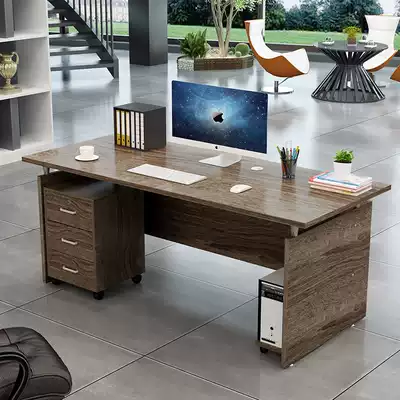 Simple desk Single desktop computer desk Boss staff combination Economical four-person supervisor desk Manager desk