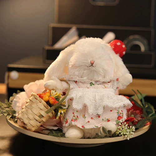 Плюшевый кролик, игрушка, милая детская кукла на день Святого Валентина, подарок на день рождения
