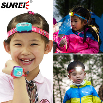Mountain Lux childrens headlamp bebe outdoor sports camping summer camp Waterproof strong light baby child mini headlamp