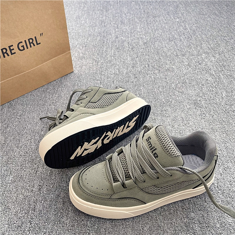 2026 New Model Dark Green Loafers for Men, Trendy Hong Kong Style Niche Couple Shoes, Retro Versatile Sneakers for Women