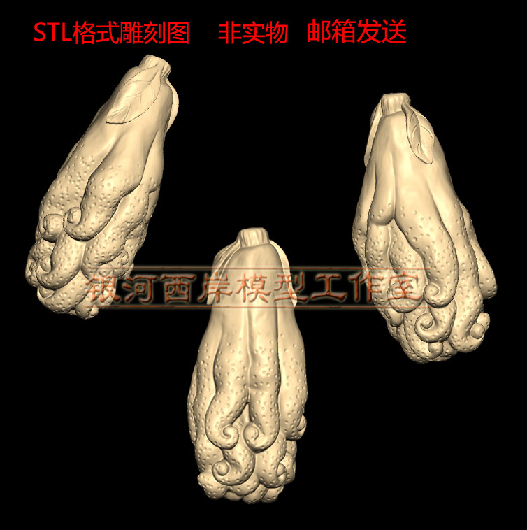 Buddha hand handle pendant round engraving engraving machine four-axis nuclear engraving three-dimensional three-dimensional figure stl wood carving fine carving