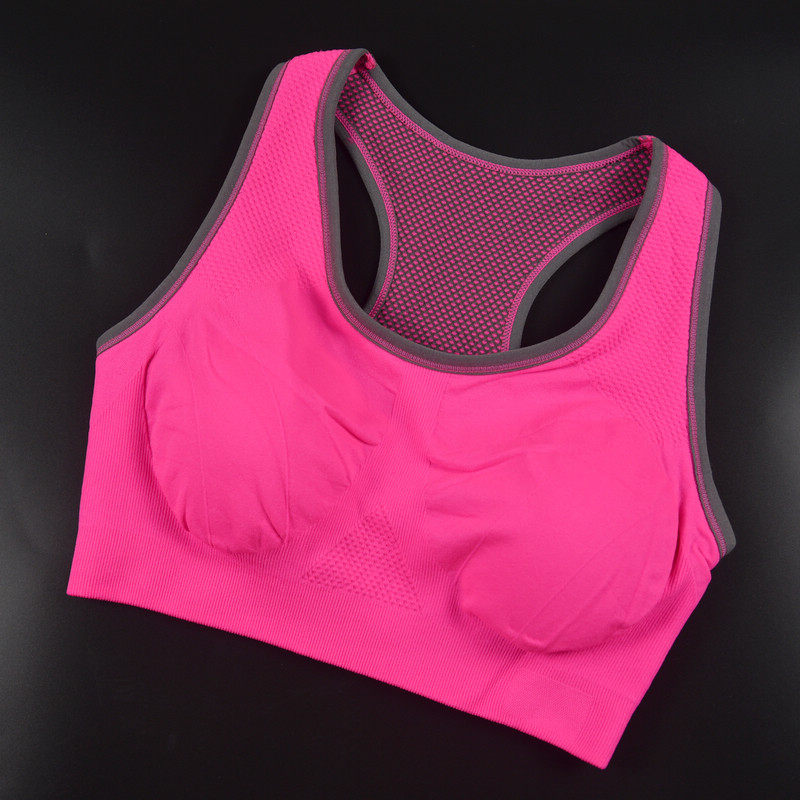 Outlet American Sports Underwear Bra Artificial Vest Style Women Running Elastic No Steel Ring Bra Hood