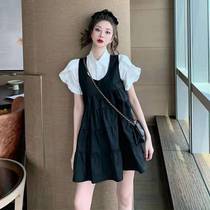 Pregnant women dress summer suit 2021 new fashion jacket foreign style late pregnancy summer skirt two-piece