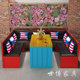 Sofa booth bar European style container dining table