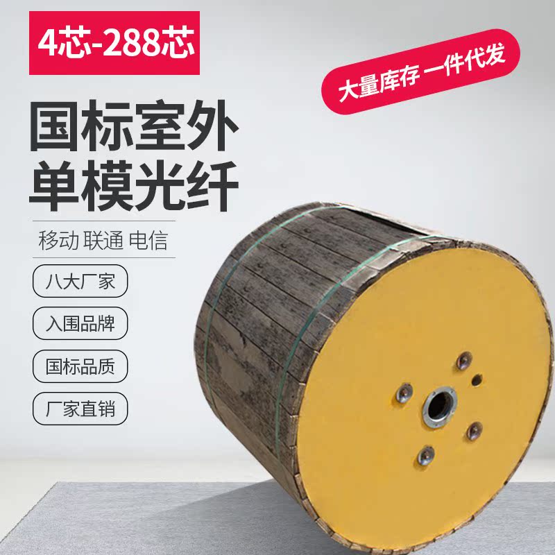 Outdoor national standard armored layer stranded single-mode optical cable Changfei Fenghuo Hengtong Zhongtian Tongding GYTS12 24 48 cores