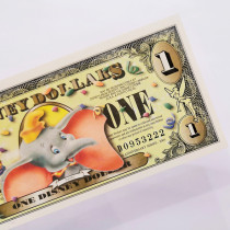 The 50-year anniversary of the founding of Diesces Paradise The banknote leopard number 222 objects 1 Yuan with a code version of a small flying elephant banknote