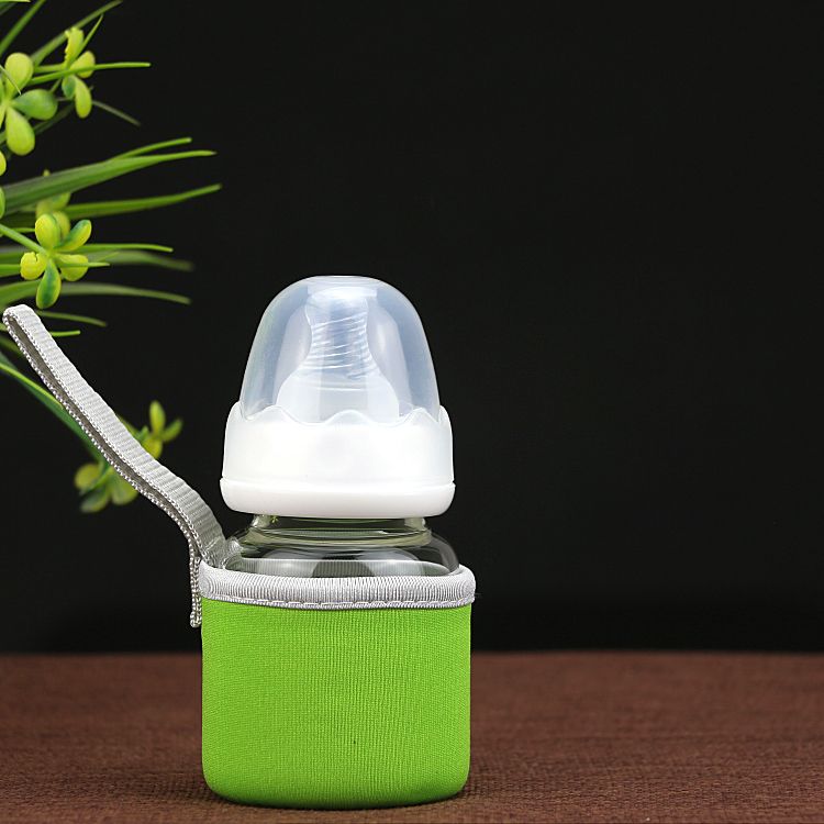 Glass feeding bottle baby bottle anti-flatproof gas Mini resistant to fall 60ML glass feeding bottle newborn standard small caliber