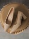 French-Style Shallow Professional Women's Shoes, Soft Leather Pointed-Toe Shoes, Comfortable High Heels, Chunky Heels, Nude Color, Suitable for Pairing with Skirts, Work Shoes