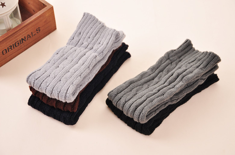 Phiên bản Hàn Quốc của sock nữ mùa đông mới tất cả tám kim phẳng vớ len xoắn chân ấm áp xà cạp giày cao gót đặt chân tất hàn quốc