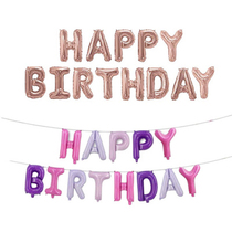 Aluminum Film Balloon Happybirthday Cartoon Happy Birthday Decoration Scene Arrangement Childrens Birthday Parties