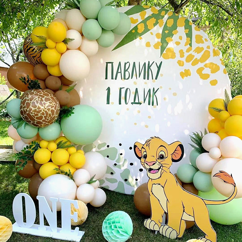 132 10th birthday decoration scene layout background wall party balloon boy baby boy net red Sen series kt board