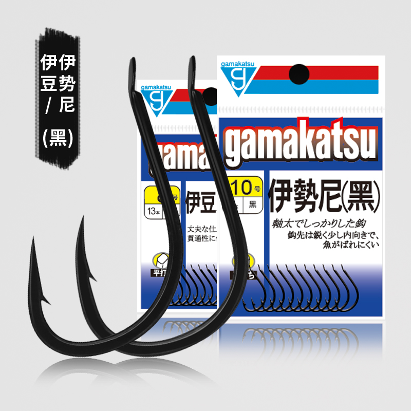Gamakatsu Gamma Katz fish hook Japan Upper Black Izu Igeni with barb crochet hook up to hook up-Taobao