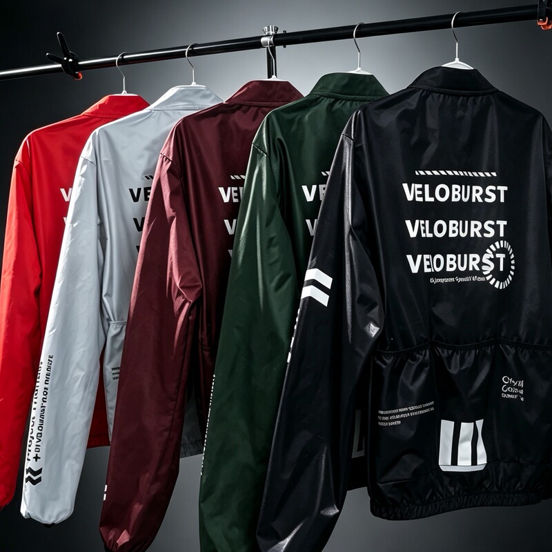 Elegant Vlos New Cycling Clothing All-Weather Waterproof and Rainproof Long-Sleeved Road Cycling Windbreaker with Double Zippers