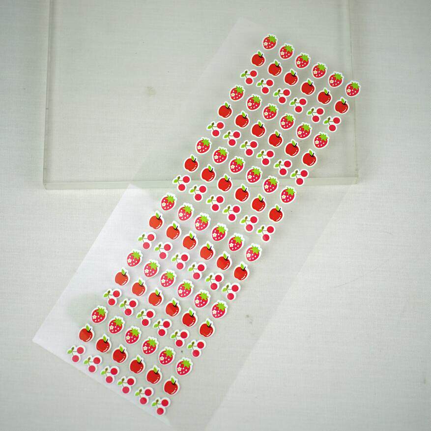 Fruit Children Stickers Strawberry Apple Cherry PVC Stickers Handbill Tags 108 small stickers