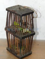 Oil cage grasshopper cage Double-layer grasshopper cage Qing Dynasty old insect