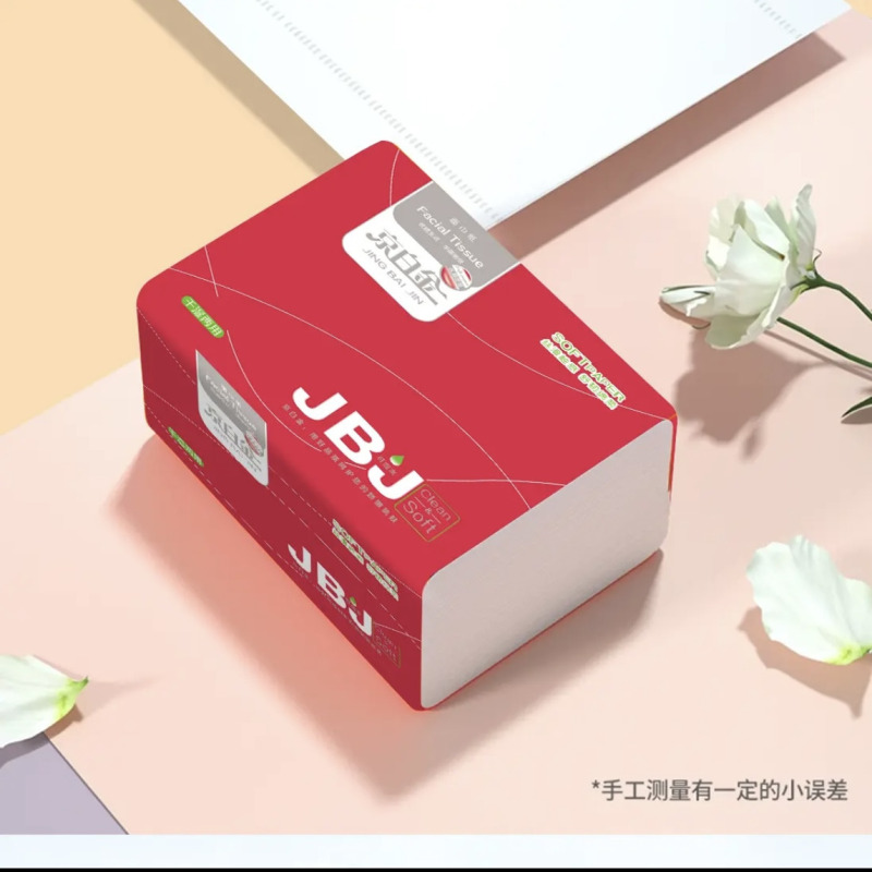 Jingbaipin Household Four-Layer Dry and Wet Dual-Use Restaurant Table Napkin Tissue That Can Be Wetted with Water