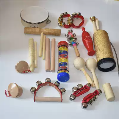 Orff instrument, Bell, Bell, sand hammer, double ring, triangle, ring bell, sand egg percussion instrument