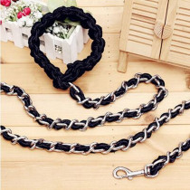 Dog iron chain anti-bite dog chain subtraction rope gold wool Haschi Alaska medium large canine dog rope