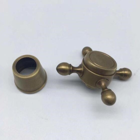 Surface basin tap full copper handle Plum Wheel Eurostyle Antique Wire Drawing Handle Accessories Tap valve core