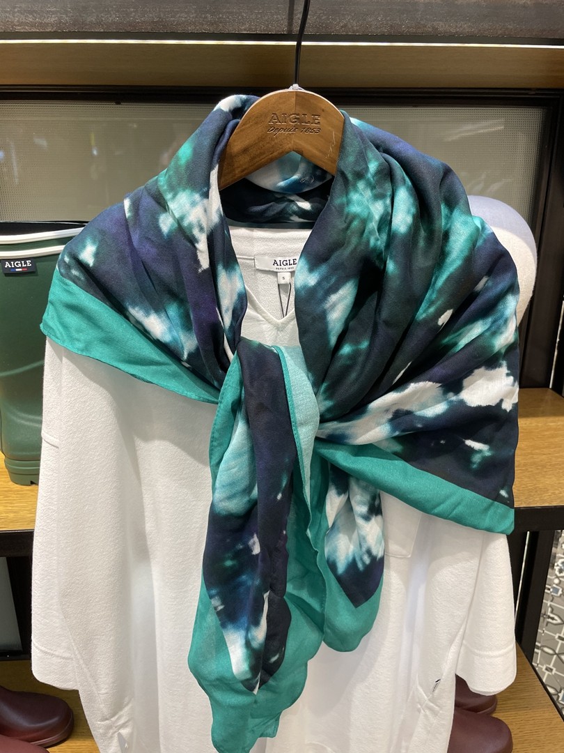 Domestic counter AIGLE cotton square scarf K9285 K9286 ALODIN PR
