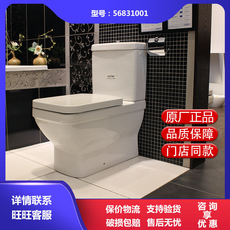 German Vipo Toilet 568310 56831001 Euro A split body straight flush toilet