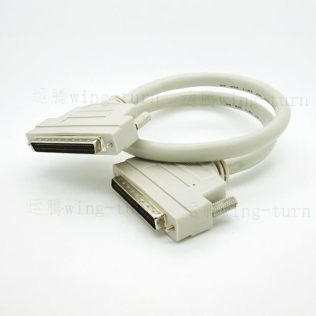 Transport FMD68M the FMD68M-M-MS-65C SCSI68pin public to the molding screw 20276 Beji color cable