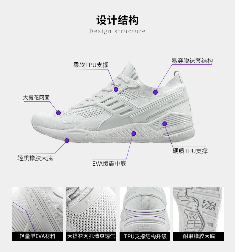 必迈 Park7 百穿 2019秋季新款 男女复古老爹鞋 休闲缓震慢跑鞋 图5