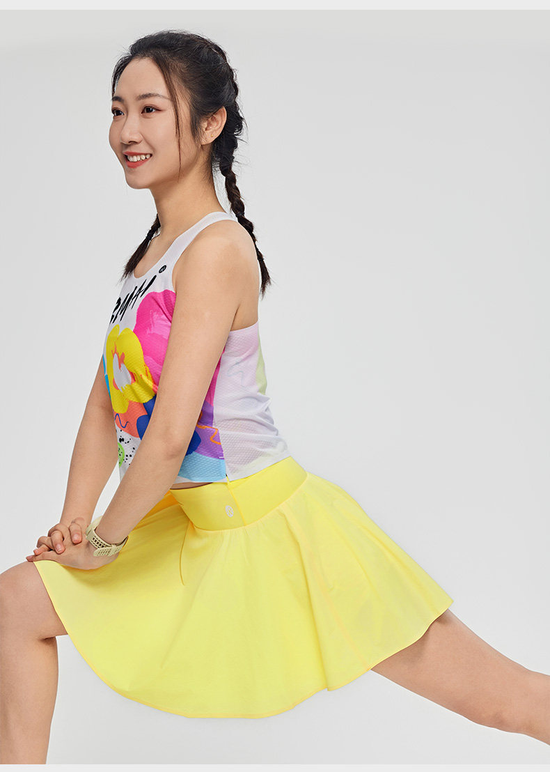 Летняя спортивная дышащая мини-юбка, быстросохнущее теннисное дорожное защитное белье, плиссированная юбка, для бега 