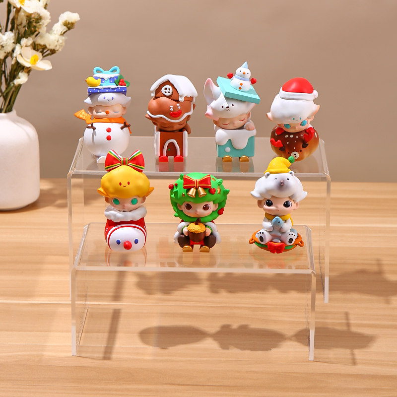 Blind Box Storage Box Ladder Transparent Acrylic Shelf Vertical Doll Doll Jasmine Bubble Matt Display Box