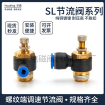 SL Joint pneumatically quick joint throttle throttle valve SL4 6 8 10 12-M5 010203 Control valve