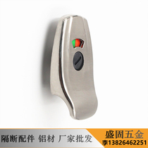 Toilet partition accessories zinc alloy partition door lock with unmanned indication lock with handle precision 04 same model