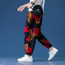 90% Pants Men 2021 Summer slim fit Ice Pants Underpants pants Pants Tide big-size Straight-Straight Beam Khaelen Pants